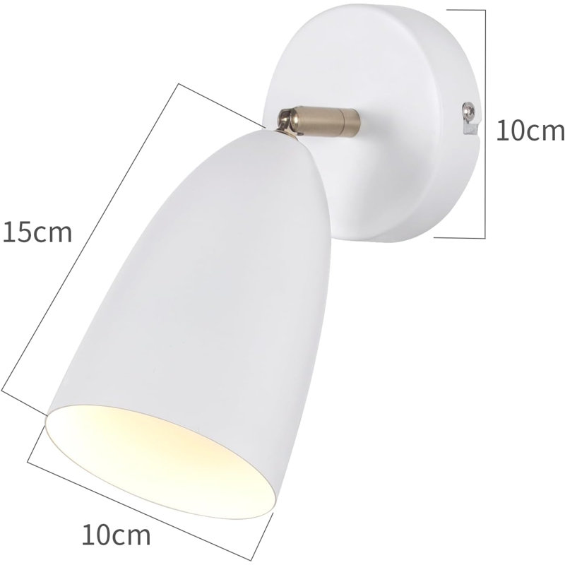 Shumena Armed Sconce, White/Matt