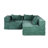 Compression Sofa,Convertible Floor Sofa Bed With Fixed-Shape Frame, Modular Sectional Sofa,No Assembly Required,Chenille Fabric,For Living Room Bedroom-683350966
