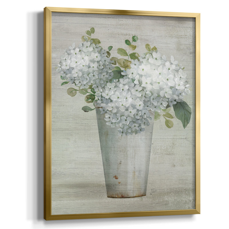 «Rise And Bloom», reproduction encadrée, Toile avec cadre doré, Pas de tapis