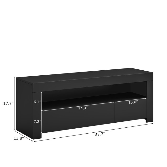 Wrought Studio Hermogenes 47.2'' Media Console & Reviews | Wayfair