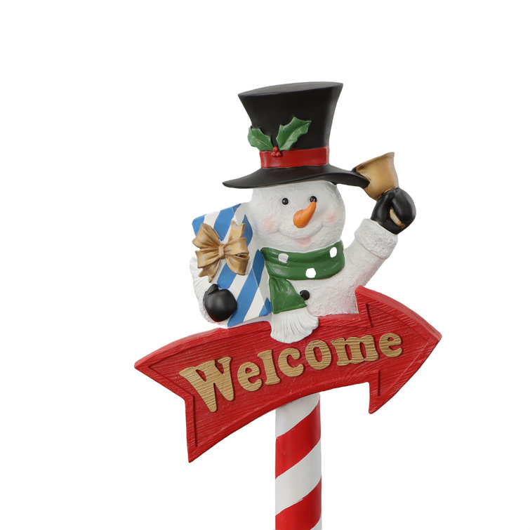 The Holiday Aisle® Snowman Welcome Sign - Wayfair Canada