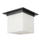 Mineral 11-in Brass Flush Mount