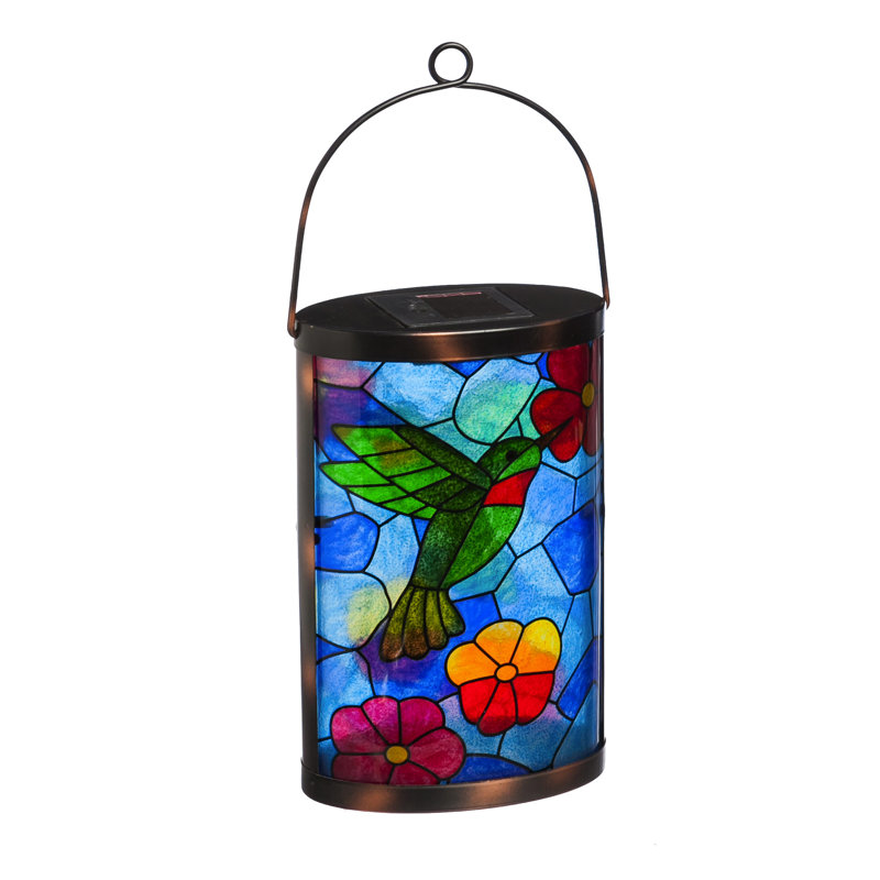 Lanterne d'extérieur à motif floral 14,75 po Shellenbarger