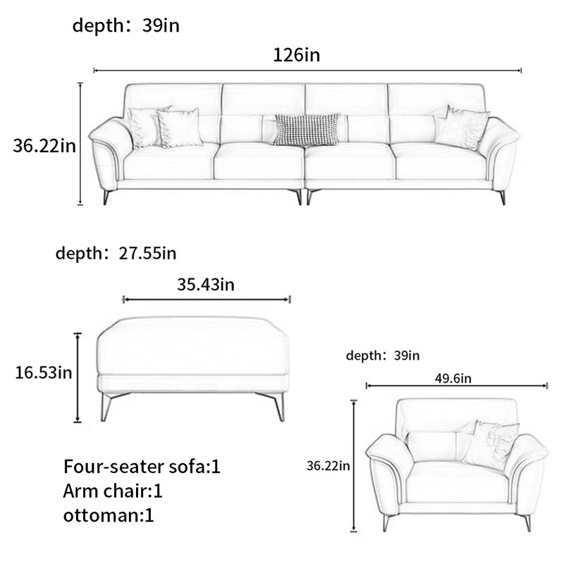 Modern and simple American sofa