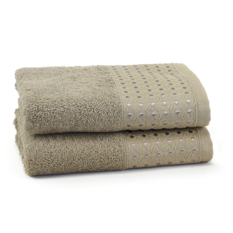Ensemble de 2 serviettes en coton Gao, ISE