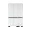 Armoire moderne avec tablettes, blanc et anthracite, 53,1 po x 82,7 po x 20,5 po | Panneau de particules 100% mélaminé, pieds en plastique | Solution de rangement murale, durable et élégante pour la maison et le bureau-1900673700