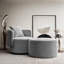 Bernella Upholstered Swivel Armchair-265139757