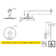 Wedge Single Handle Shower Faucet with Pressure Balanced Valve