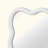 White 20"x30" Wavy Rectangle Solid Wood Frame Decorative Mirror-1686799675-1688807631