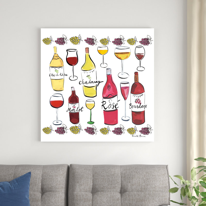 Wine Time I, H 36 po x l 36 po x P 1,25 po