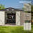 10 Ft. W X 8 Ft. D Metal Storage Shed With Frame-108088222