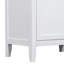 Meuble-lavabo à tiroirs blanc 30 po avec structure stable en bois d'hévéa massif et élégant-1367822233-1367822235