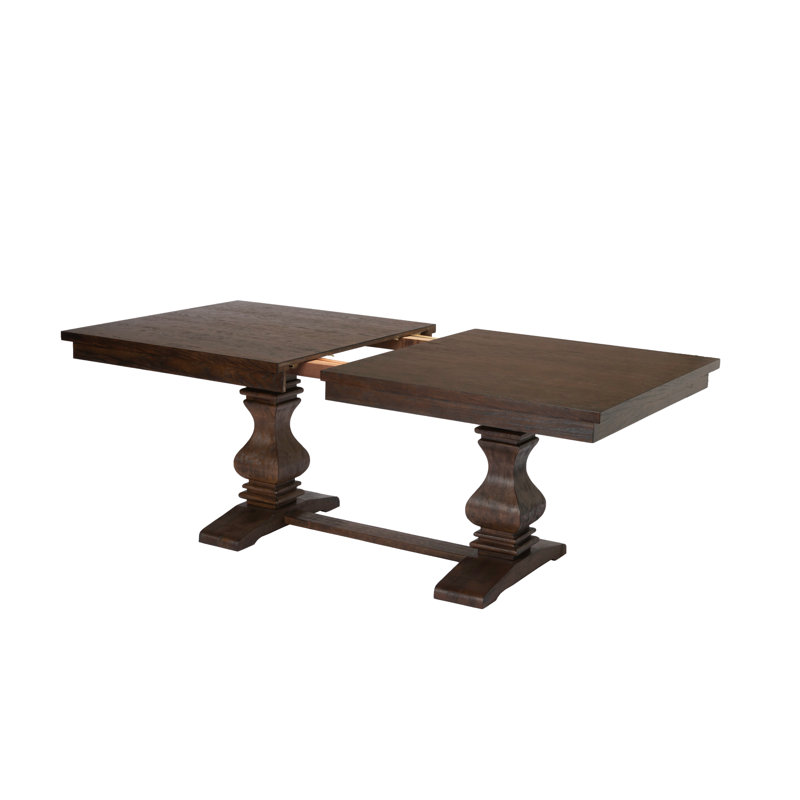 Rackey Walnut Wood 96" Extendable Dining Table
