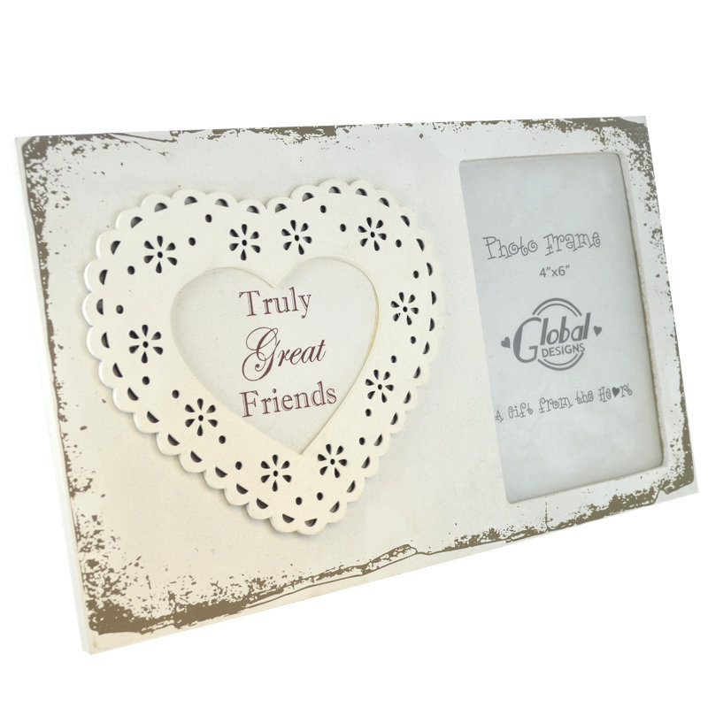 Cream Solid + Manufactured Wood Picture Frame
