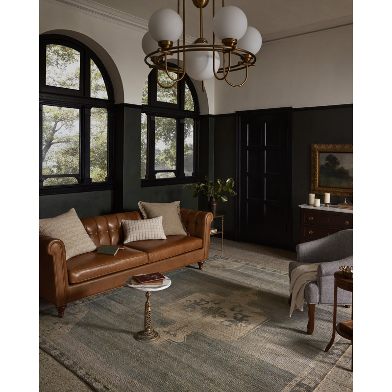 Tapis ciel / naturel Magnolia Home par Joanna Gaines x Loloi Oakley, 3'6" x 5'6"