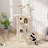 70" Cat Tree Tower With Scratching Posts, Multiple Cat Caves, Top Perch, And Play Features For Indoor Cats-1283262408