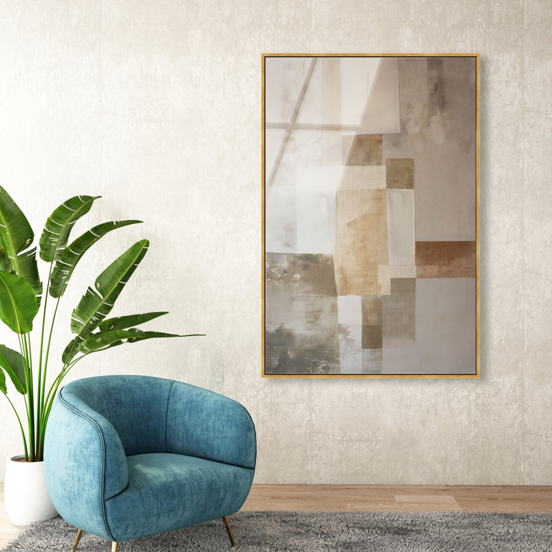 Dustveil (III) High-Gloss Frameless Acrylic Glass Wall Art Abstract Print by Oliver Gal, Ready to Hang, 10 x 15, 55"H x 37"W