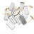 Oukaning 10Pcs Stainless Steel Ice Cream Stick Popsicle Mold 
