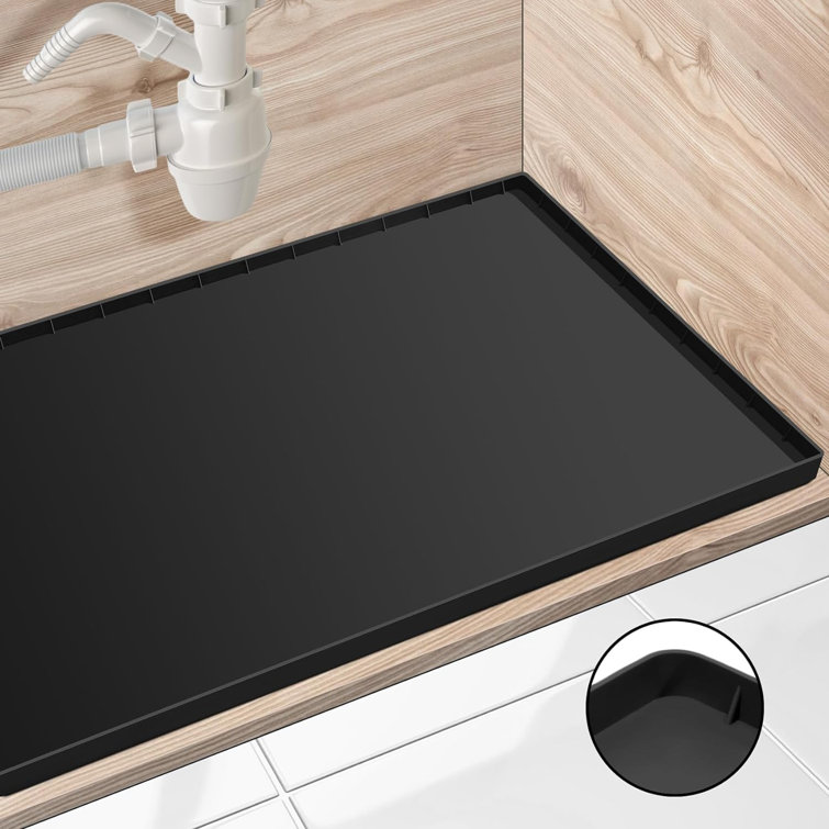 Under Sink Mat, 34 X 22 under Sink Mats for Kitchen Waterproof - Silicone  unde