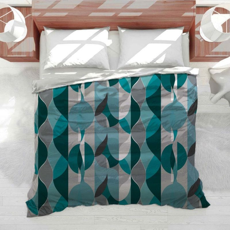  Abstract Teardrops Cool Bedding, King Duvet Cover