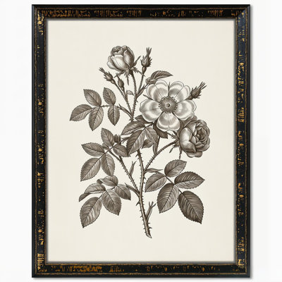 Black Gold Picture Frame with Distressed Finish 
