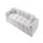 3-Seater Sofa with 2 Pillows (White)