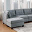 Canapé modulaire modulaire 6 pièces Mobilier de salon modulaire capitonné capitonné gris