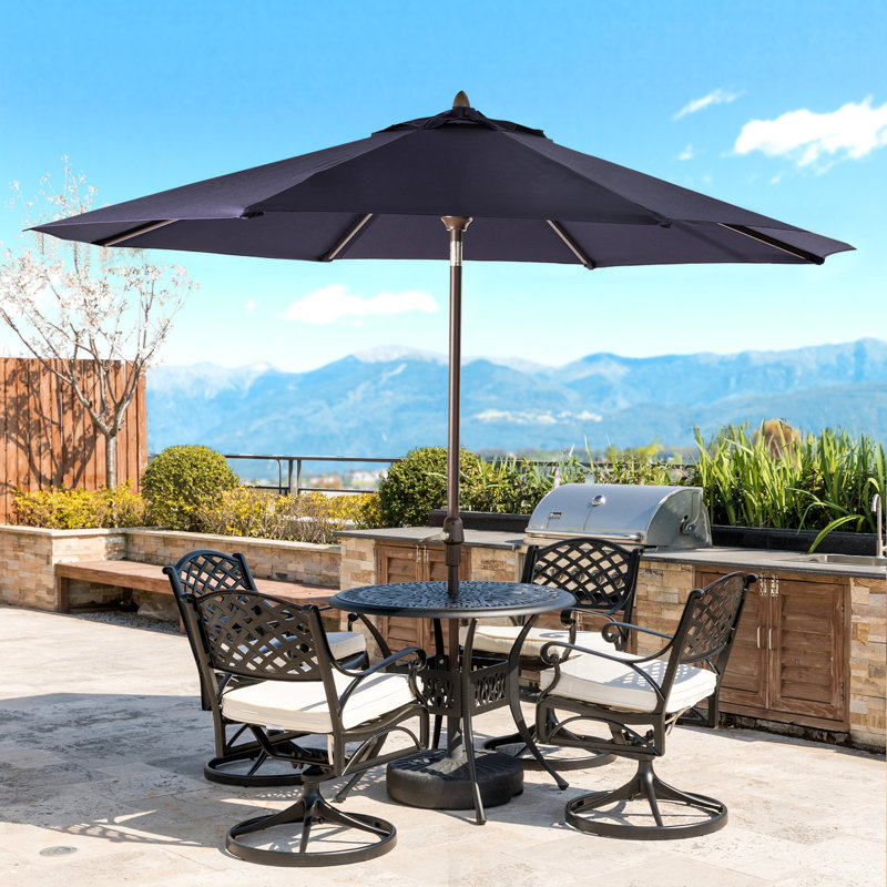 Parasol de marché Essa, Bleu marine