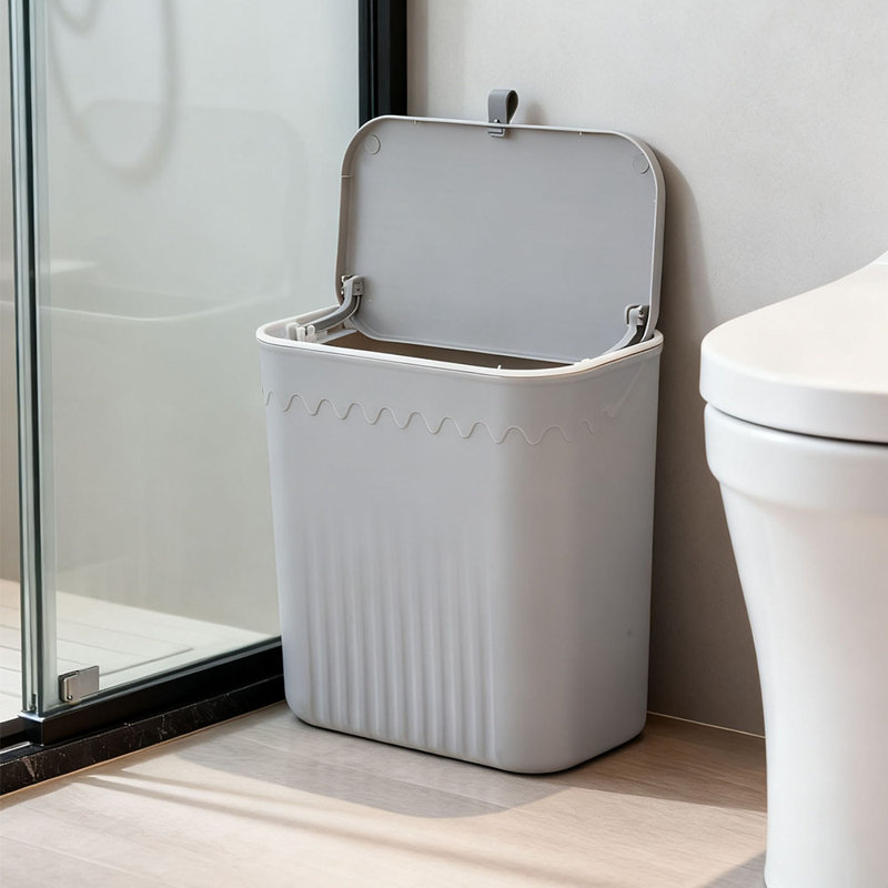 Pp Manual Lift Waste Bin - 7L, Grey