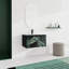 Meuble-lavabo mural flottant 30 po avec lavabo en céramique et porte d'armoire à fermeture en douceur, ensemble KD-177924954