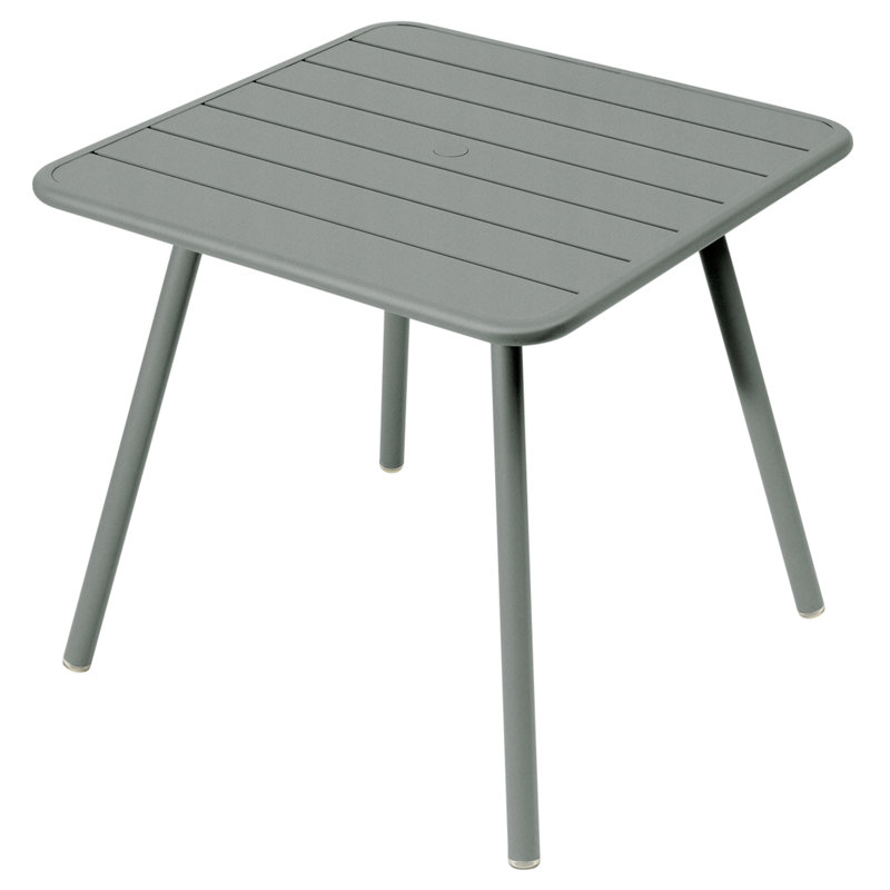 Luxembourg Outdoor Square Dining Table, Acapulco Blue, 18.5" H x 22" L x 22" W