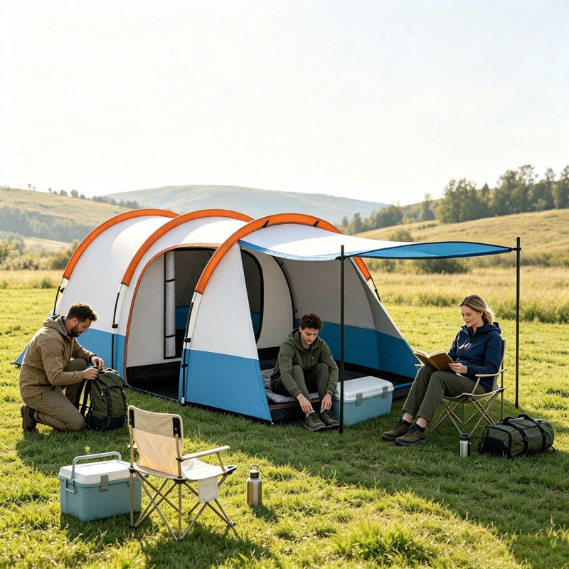 3 Person Tent, Orange