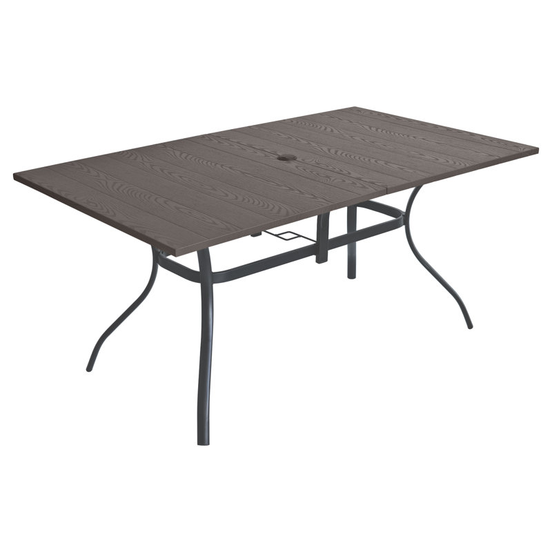 Table de salle à manger d'extérieur Naruram, Brun