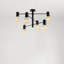 Lustre linéaire moderne à 6 lumières de style rétro de Portillo