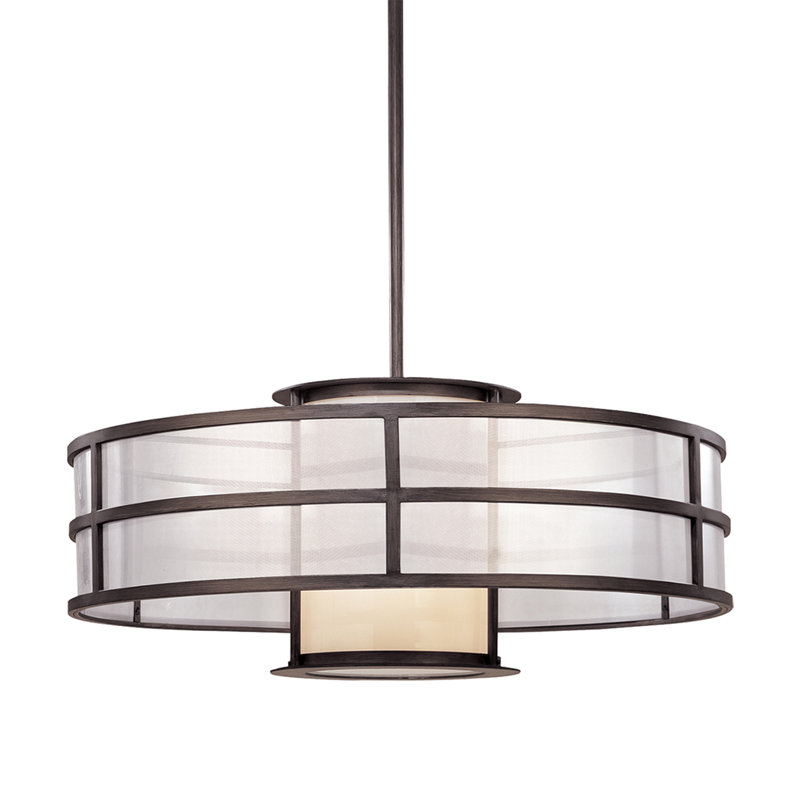 Discus Pendant, Medium Base, 10" H x 18" W x 18" D