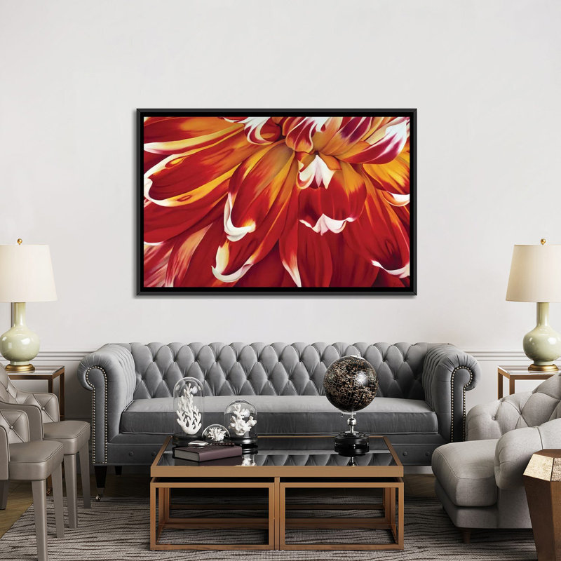 « redony », impression sur toile, H 18 po x l 26 po x P 1,5 po, Toile avec cadre noir, Pas de tapis