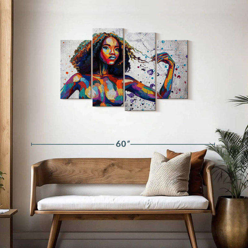 Leisha Curvy African Beauty, H 27 po x l 43 po