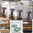 American Antique Steampunk Decor Vintage Industrial Bar Stool Retro Stylish Fire Hydrant Design Adjustable Swivel Cafe Coffee Pub Kitchen Counter Stools Round Bottom ( Wooden Top)-352954455