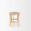 Peach Oval Solid Wood Writing Desk
