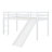 Twin Elevated Bed Featuring Ladder & Slide, Loft Beds Equipped With Safety Guardrails-448104628