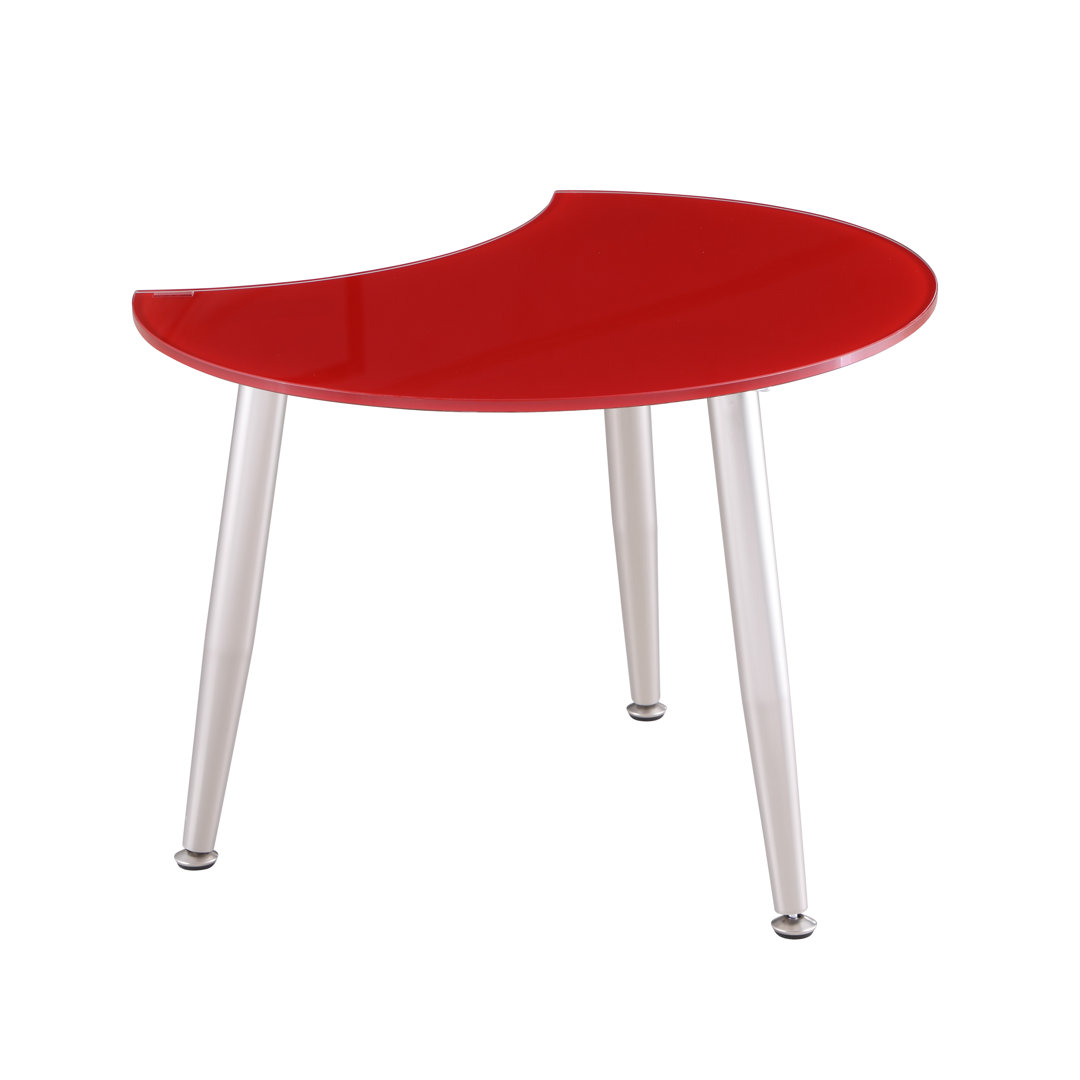 Weronika Contemporary Shaped-Top Glass Cocktail Table Wrought Studio™ Table Top 