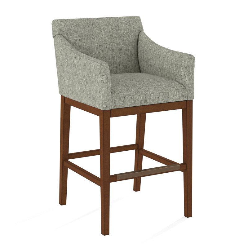 Upholstered Stool, 61558-61, English Saddle