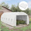 Replacement Cover 300*200*200 cm PE 1 Piece Replacement Cover Green with Roll-up Door and Windows-134739887-134739888