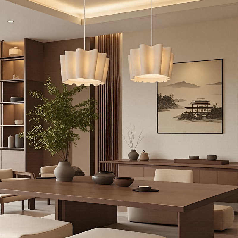 Hommel Light Metal Drum Pendant - Elegant Lighting