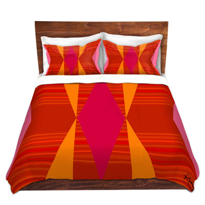 Ensemble de housse de couette orange et VI