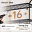 Wall Mounted Pot Rack Kitchen 30 Inch 2-Tier Wall Shelf with 12 Hooks-110080706
