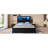 King Bed Frame with High Storage Headboard,  Bed Frame with  LED light and Charging Station , 4 Storage Drawers , No Box Spring Needed/Noise Free/All-Metal Support, Black-165953824