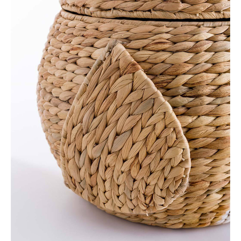 Panier de chouette jacinthe d'eau tissée fantaisiste