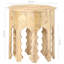 Bohdan Solid Wood Abstract End Table