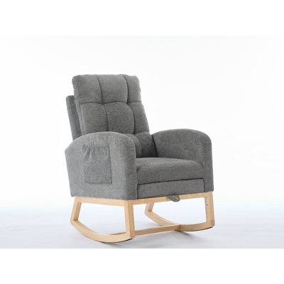 Chaise berçante avec repose-pieds